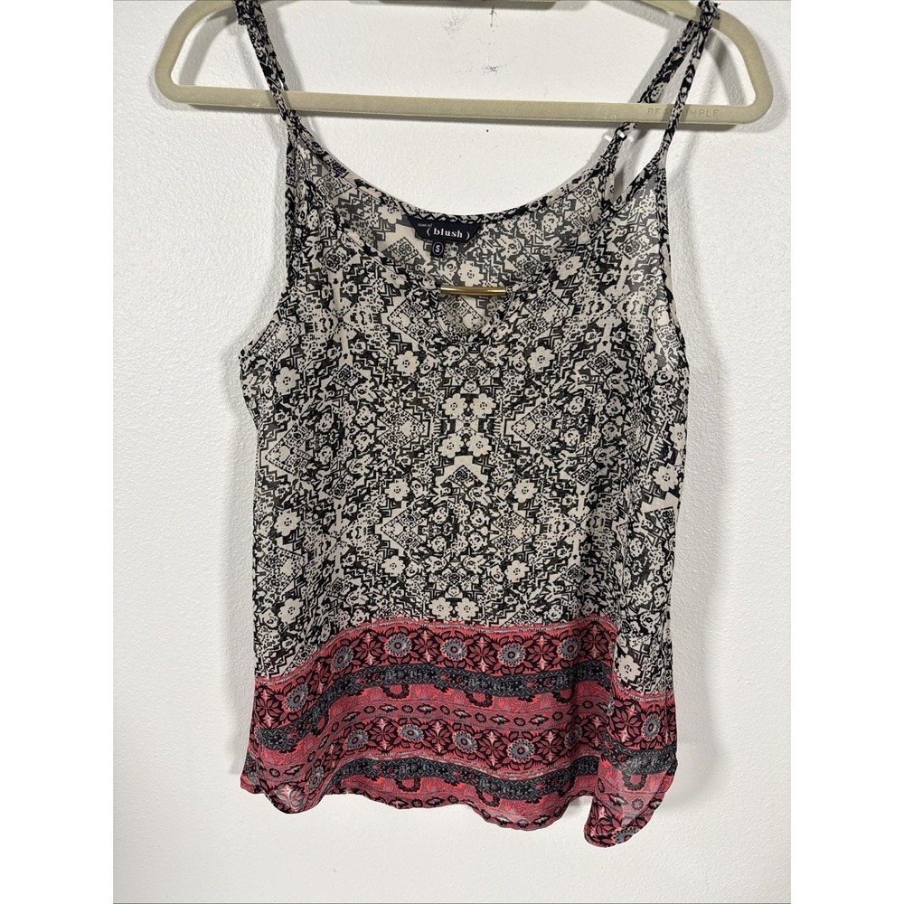 Hint of Blush‎ Blouse Small Sleeveless N1